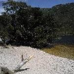 Idillic beach at Cradle Mountain