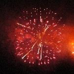Fireworks on the Fitzroy River in Rocky, Rockhampton Australia