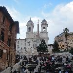 Rome Italy The church on Piazza di Spagna