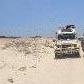 Car stuck in the sand dunes