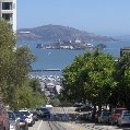 San Francisco United States Alcatraz from San Francisco hills
