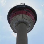 The 190 meter Calgary Tower