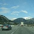 On the road through Banff National Park