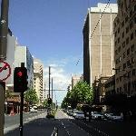 Tram stop in Adelaide