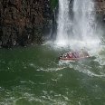 Iguazu River Brazil Wild water rafting at the Iguazu Waterfalls