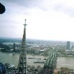 Looking out over the Rhine river, Cologne.