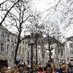 Square Onze-Lieve-Vrouwe-Plein in Maastricht, Holland