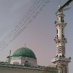 Mecca Saudi Arabia The green domes of Mecca