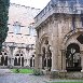 The rectangle shaped courtyard of the Poblet Monasteru. Spain
