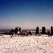 Skyline of Montreal in the snow. Canada