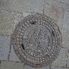 Manhole cover in Bratislava, Slovakia Slovakia Europe